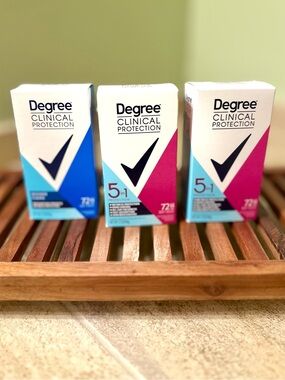 Degree Clinical Protection Antiperspirant Deodorant - Set of 3 NEW